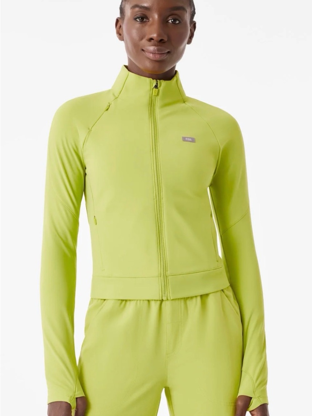 FIGS Celery zip up